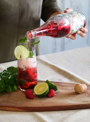 Raspberry Mojito - mocktail